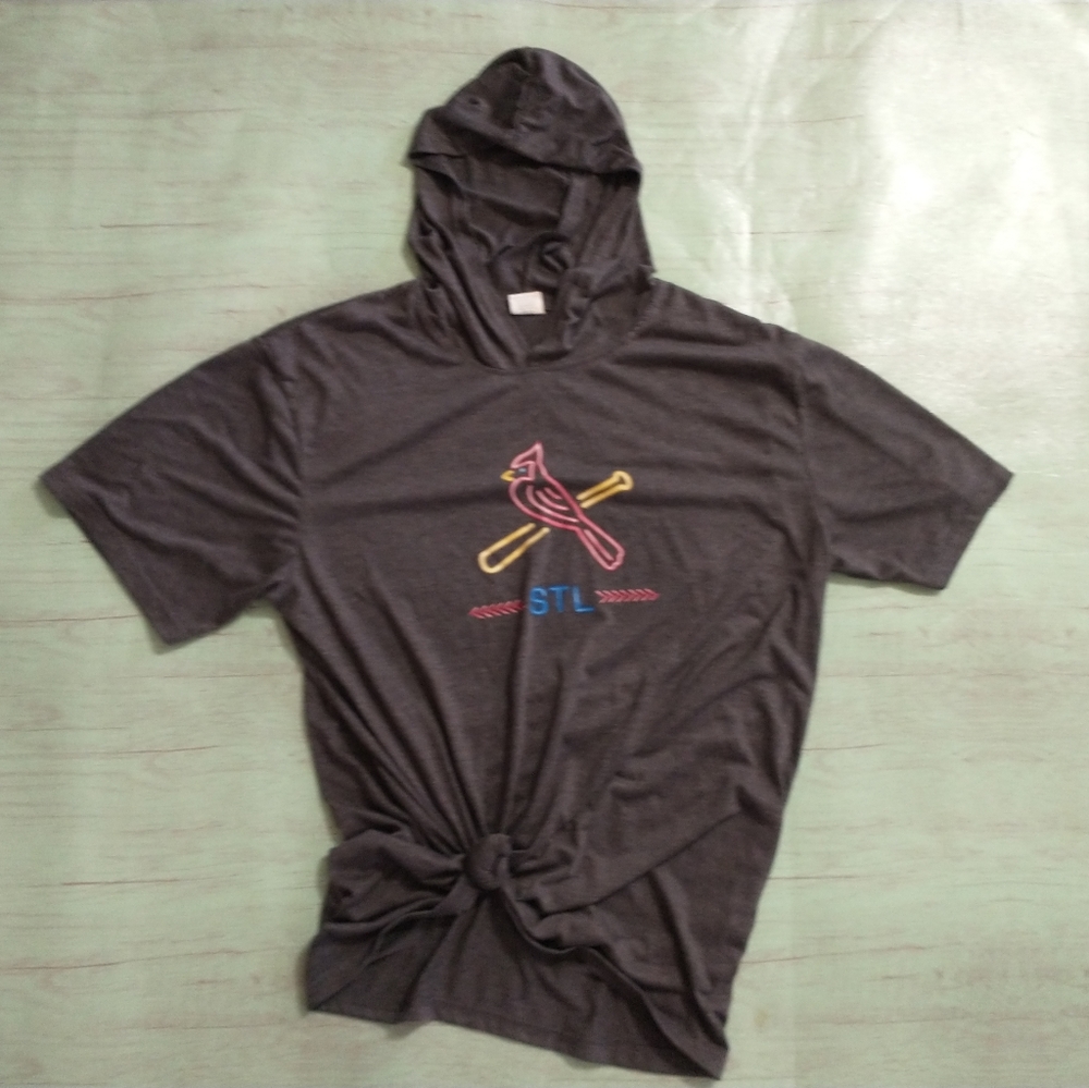 MBL St. Louis Cardinals Hooded T Shirt Womens XL